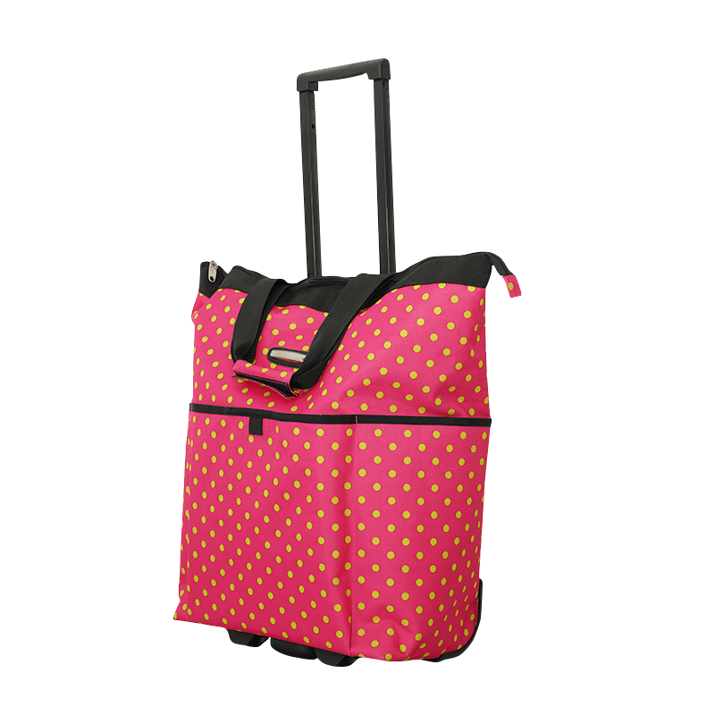 Bolsa de compras trolley de tela estampada 600D XJ-TF031